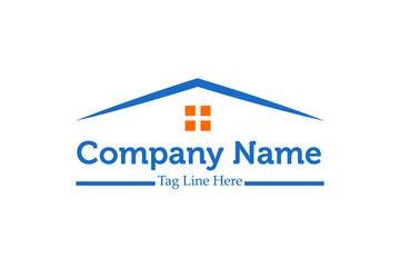 Modern real estate logo design template