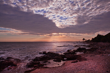 Sunrises on the coast of South Vietnam