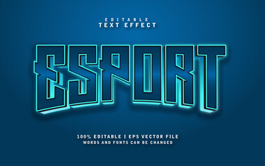 Editable Esport text effect