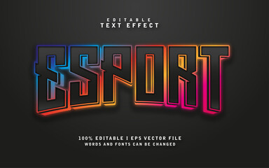 Editable Esport text effect