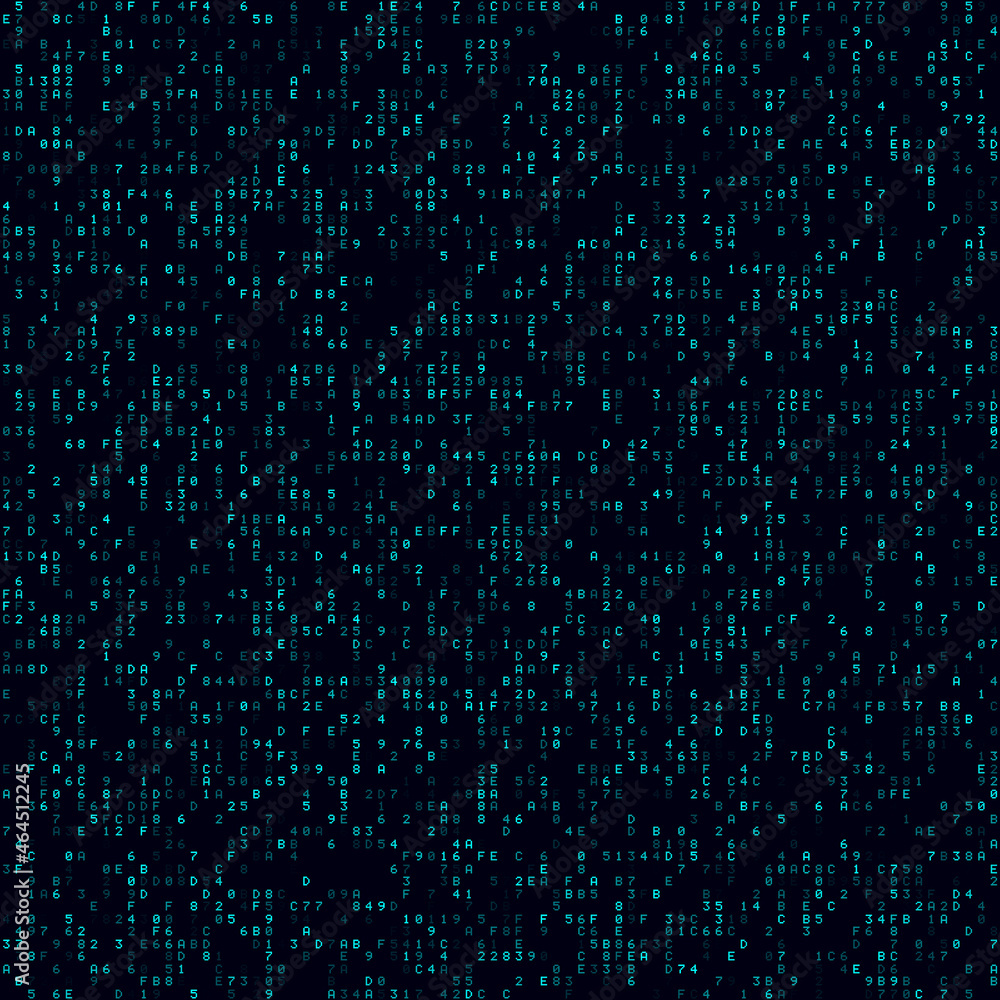 Poster digital background. cyan sparse hexadecimal background. big sized seamless pattern. amazing vector i