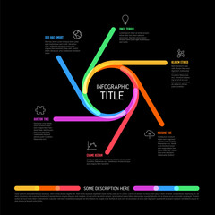 Circle multipurpose infographic template