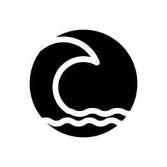 Water Wave symbol and icon Logo Template vector