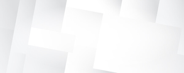 white and gray abstract banner background