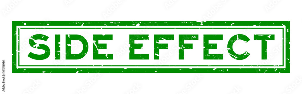 Canvas Prints Grunge green side effect word square rubber seal stamp on white background