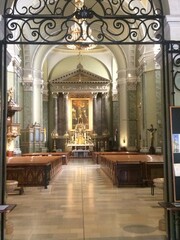 Fototapeta premium bright passage in Catholic cafedral