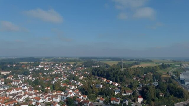 Famous Kloster Ochsenhausen in Bavaria Germany, Europe - Aerial Photography