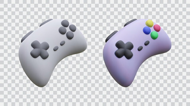 3d realistic game controller for controlling PC and console games. Vector illustration