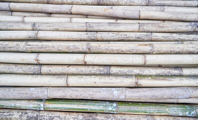 stack of bamboo ready to be used as building material