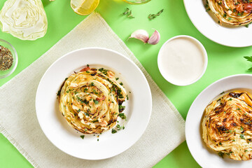 Roasted cabbage steaks