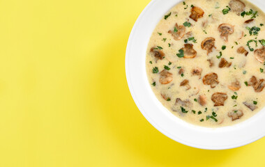Creamy mushroom soup