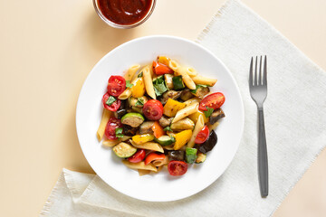 Ratatouille pasta salad