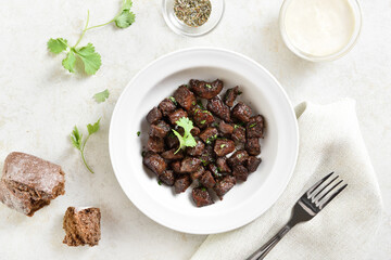 Garlic butter steak bites