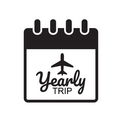 yearly trip graphic element design