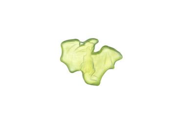 Gummy Jelly in form of dragon isolated on white background