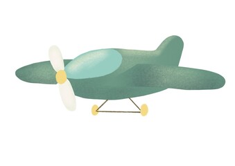 airplane isolated on white background