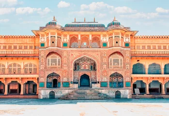 Fotobehang Amber fort in Jaipur, India © Stockbym