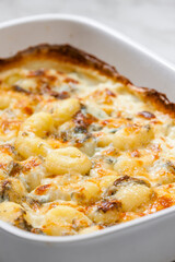 gnocchi baked with blue cheese