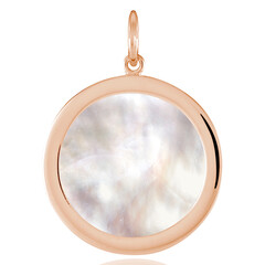 Kettenanhänger, Ronde, Rosegold, 