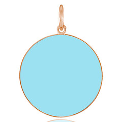 Kettenanhänger, Ronde, Rosegold, 