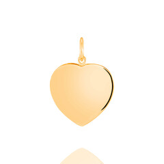 Kettenanhänger, gold, Herz