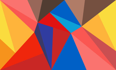 Colorful abstract polygon background image design. Abstract vector pattern design for web banner, business presentation, branding package, fabric print, wallpaper, etc.