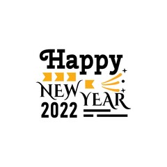 Happy New Year 2022 Lettering