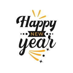 Happy New Year 2022 Lettering