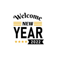 Happy New Year 2022 Lettering