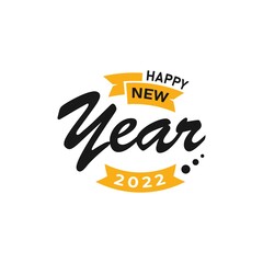 Happy New Year 2022 Lettering