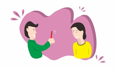 A vector illustrations of photographing using a cellphone camera, perfect for books and magazines about technology as well as for other business purposes.