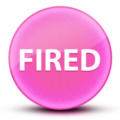 Fired eyeball glossy elegant pink round button abstract