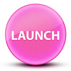 Launch eyeball glossy elegant pink round button abstract