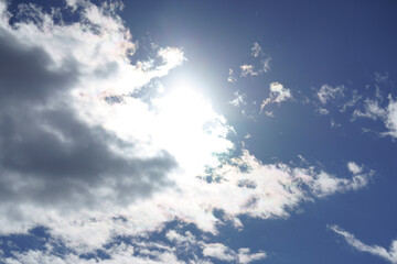 blue sky with clouds