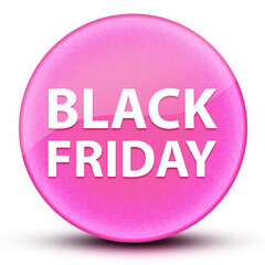 Black Friday eyeball glossy elegant pink round button abstract
