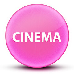 Cinema eyeball glossy elegant pink round button abstract