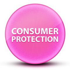 Consumer Protection eyeball glossy elegant pink round button abstract