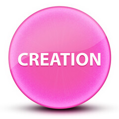 Creation eyeball glossy elegant pink round button abstract