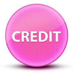 Credit eyeball glossy elegant pink round button abstract