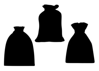 Gift or money bags included. Vector image.