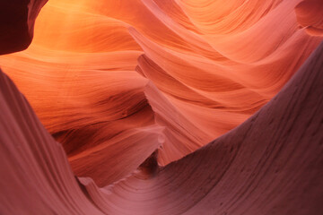 colores y texturas del cañón del antílope de arizona