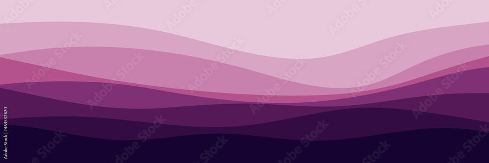 Canvas Prints purple color wave pattern vector illustration good for web banner, ads banner, tourism banner, wallpaper, background template, and adventure design backdrop	