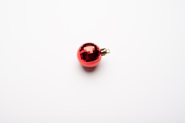 A Christmas ball on white background