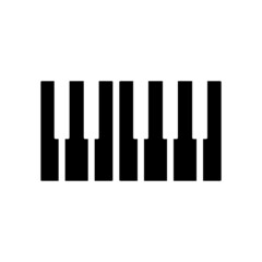 Piano Keys Icon Design Vector Template Illustration Sign And Symbol