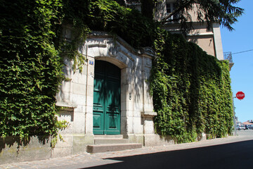 gate of a villa in luçon in vendée (france) 