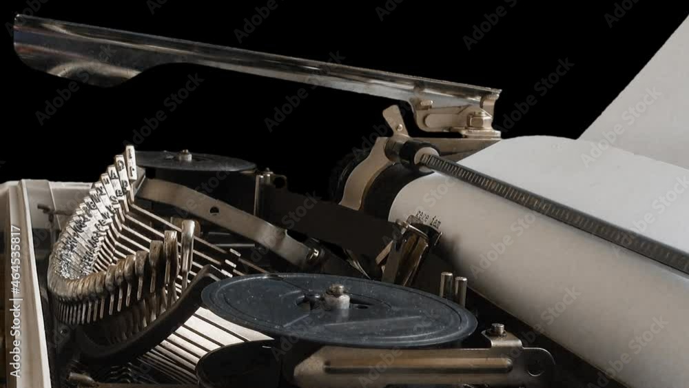 Aufkleber the typing on a retro typewriter. alpha channel included. png+alpha. you can insert your background.