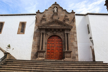 Fototapeta na wymiar Kirche, Spanien, Tor, Eingang, La Palma 