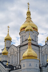 Fototapeta na wymiar The church of Lavra in Pochaev, Ukraine. May 2021