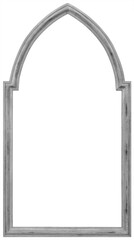 Wooden vintage silver-plated, silver antique empty picture frame