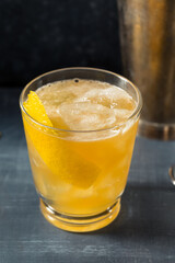 Boozy Refreshing Bourbon Gold Rush Cocktail